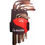 Juego llaves allen niqueladas Bellota Ref.6458-9 N
